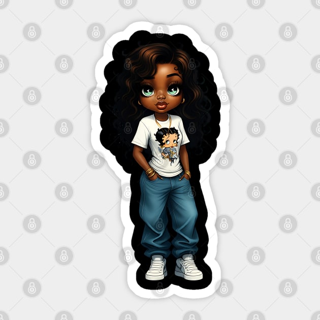Urban HipHop Girl Woman Sticker by UrbanLifeApparel